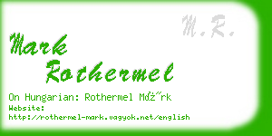 mark rothermel business card